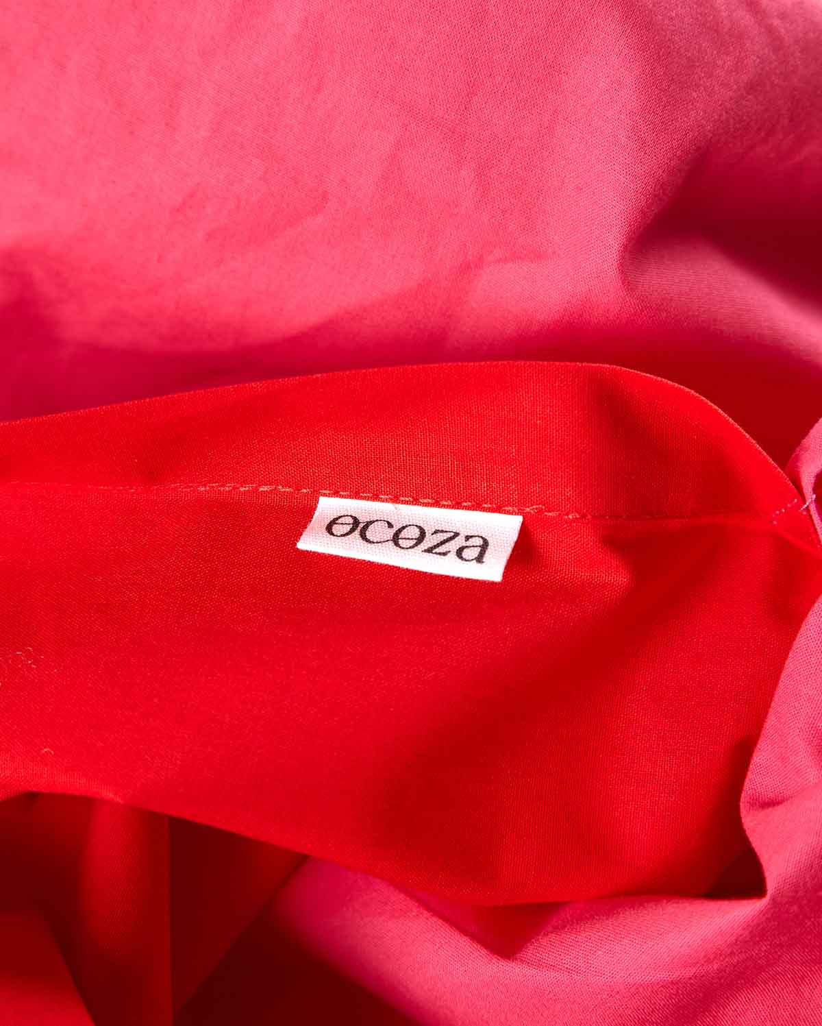 Reversible Percale Bedding Set - Fuchsia & Red - Image 16