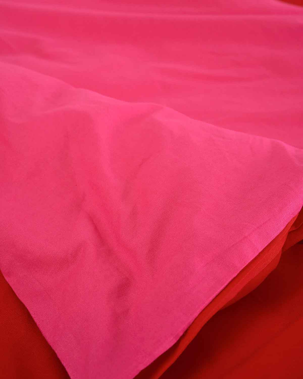 Reversible Percale Bedding Set - Fuchsia & Red - Image 7