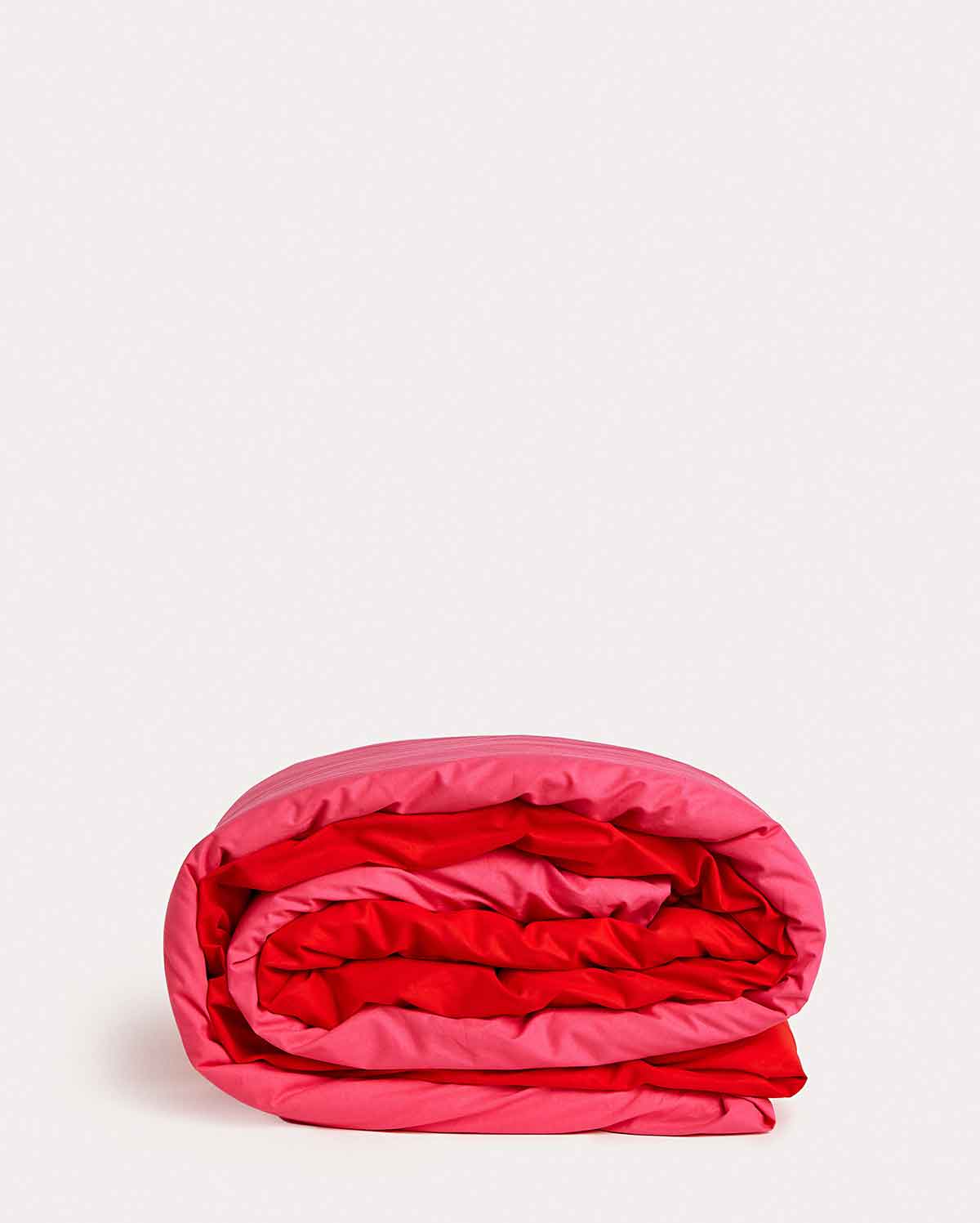 Reversible Percale Bedding Set - Fuchsia & Red - Image 8