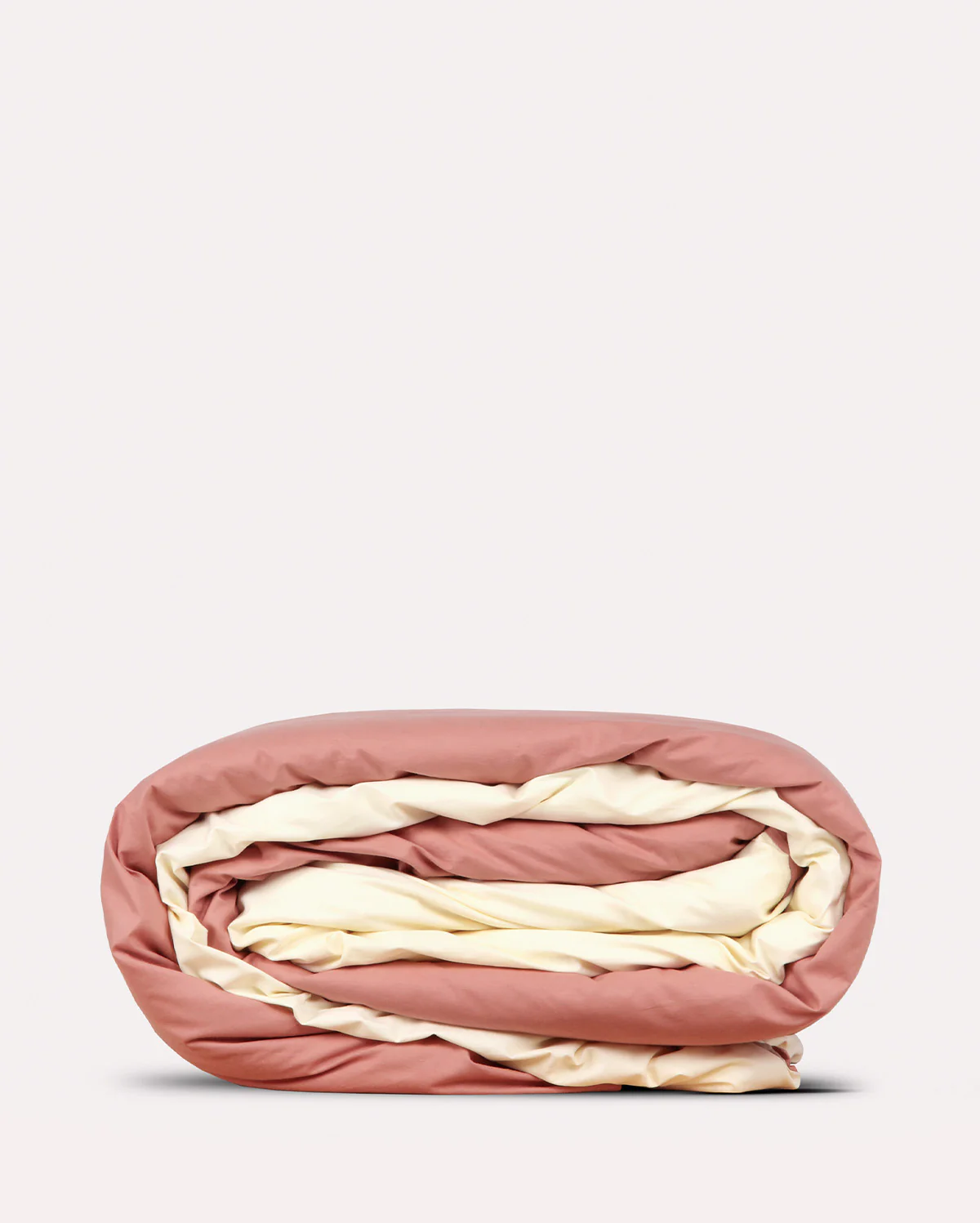 Reversible Percale Bedding Set - Peach & Ecru - Image 12