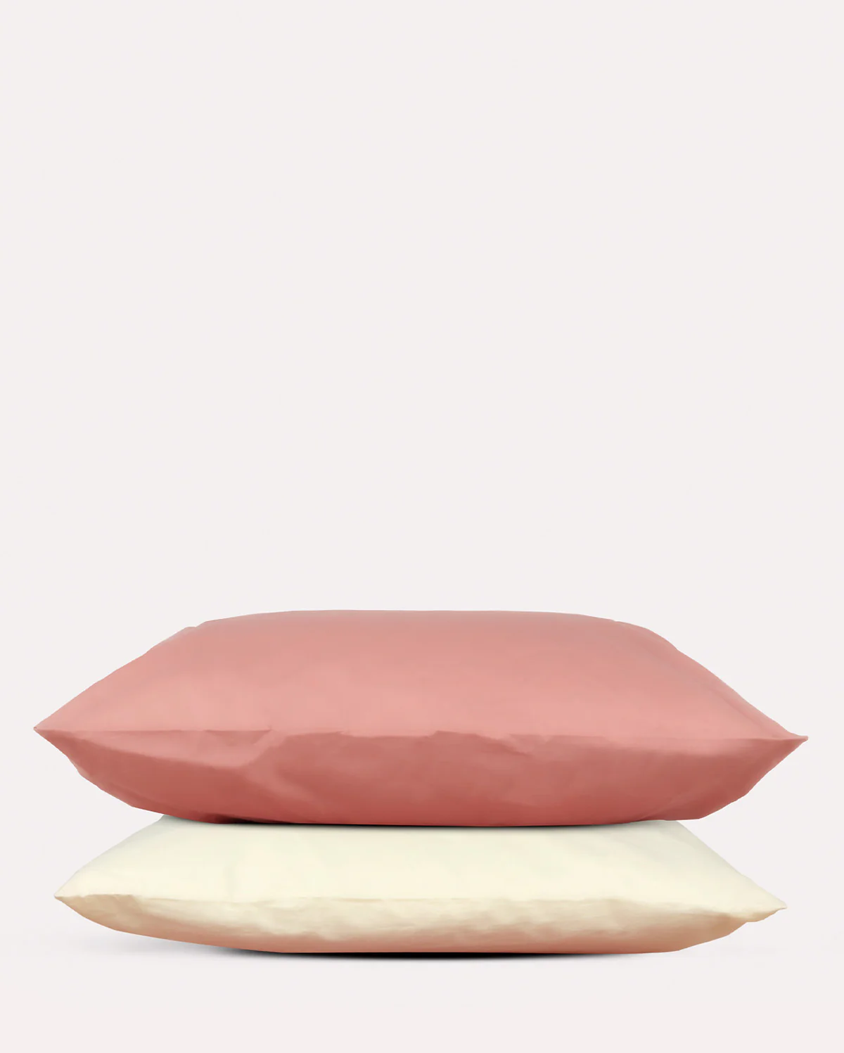 Reversible Percale Bedding Set - Peach & Ecru - Image 8
