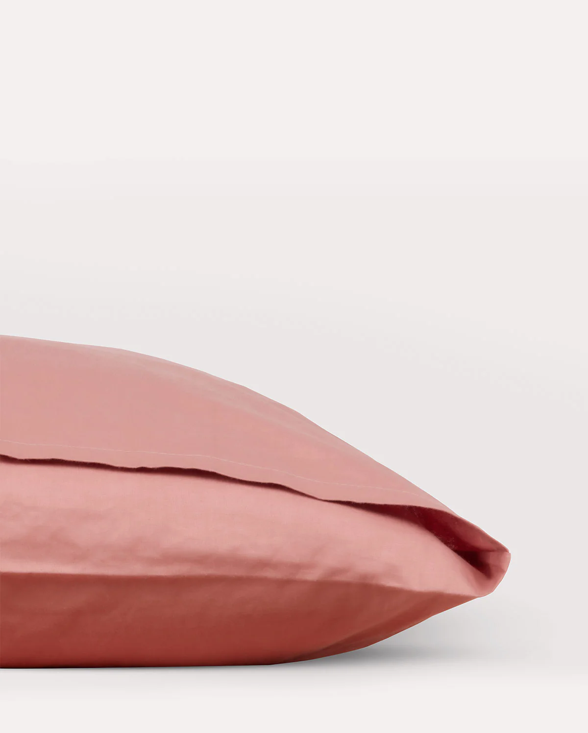 Reversible Percale Bedding Set - Peach & Ecru - Image 9