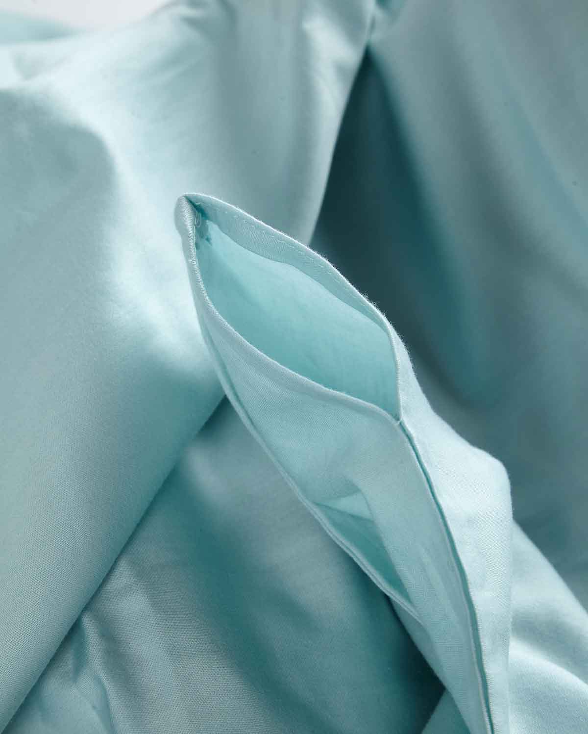 Lavish Sateen Duvet Cover - Mint - Image 6