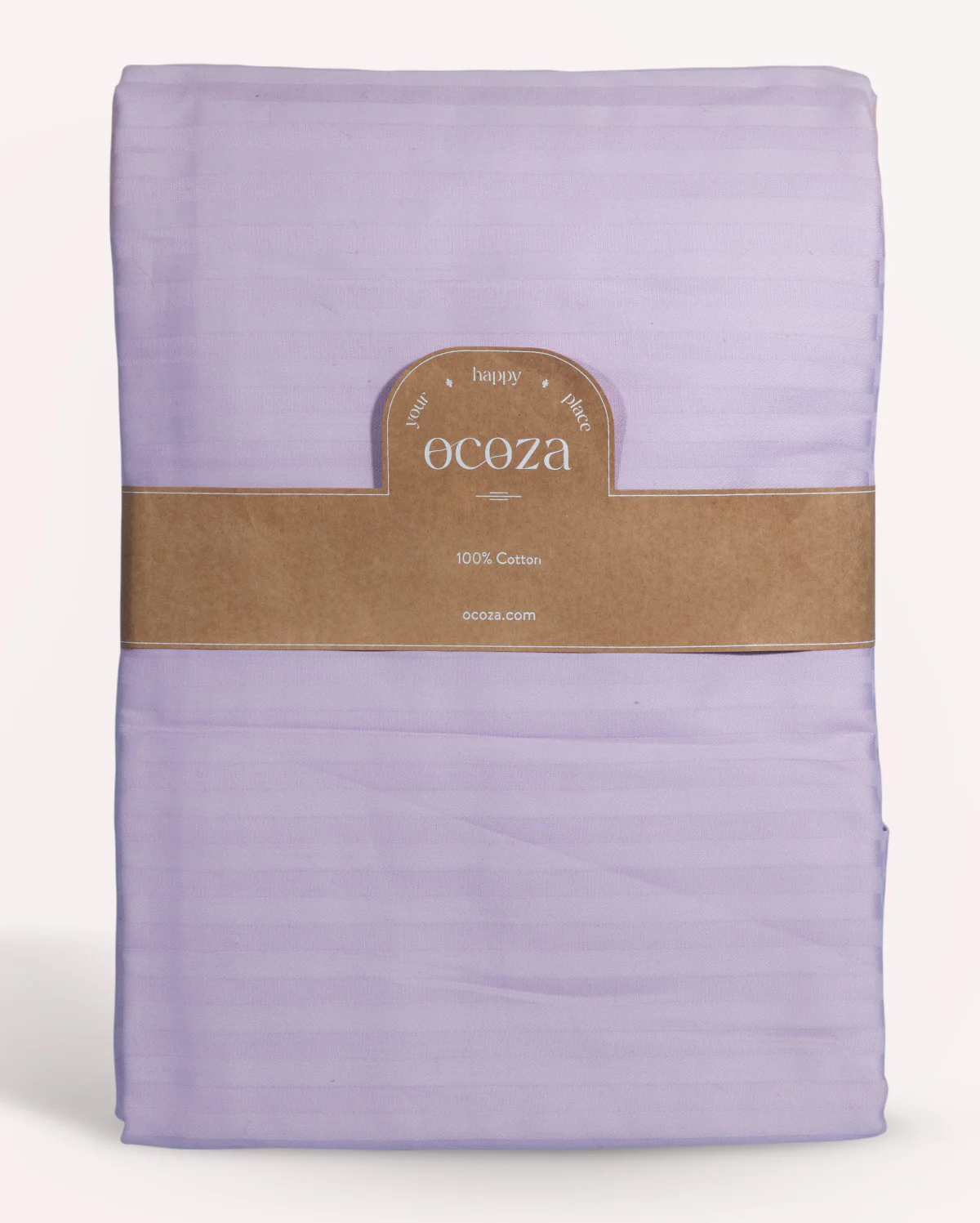 Sateen Stripe - Core Bedding Set - Lilac & Grey - Image 3