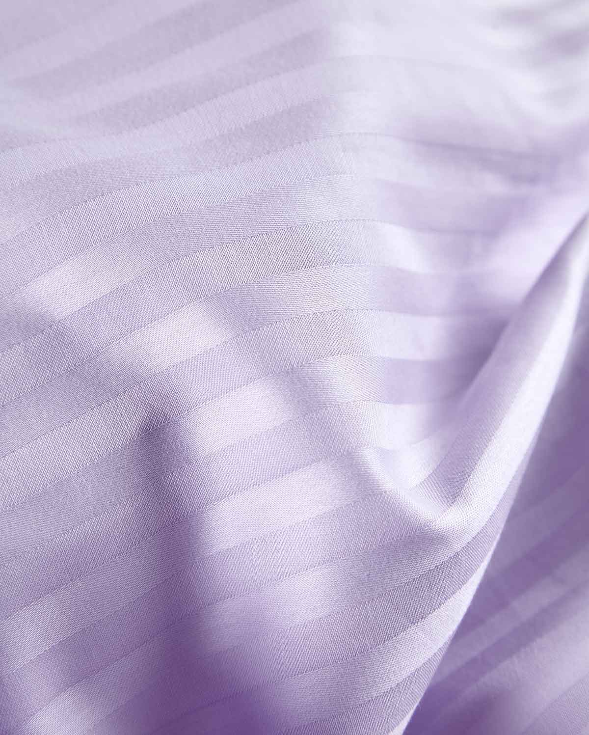 Sateen Stripe - Core Bedding Set - Lilac & White - Image 5