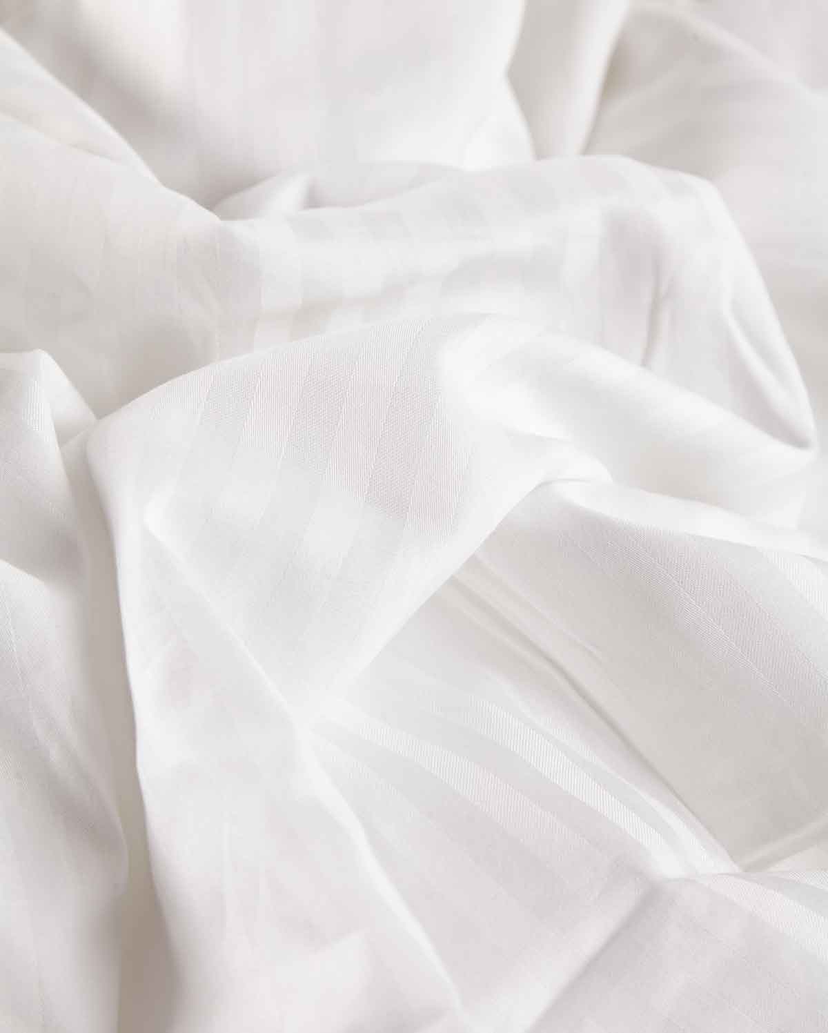 Sateen Stripe - Core Bedding Set - Oil Green & White - Image 12