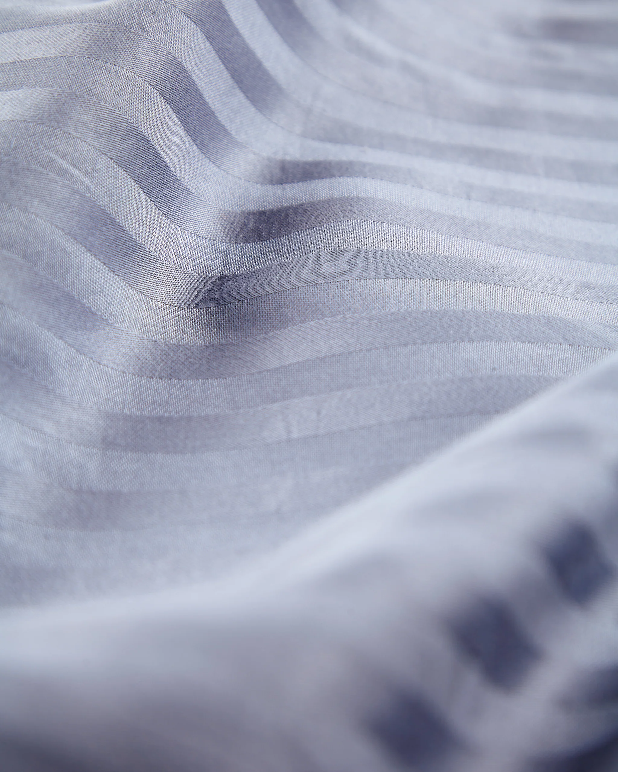 Sateen Stripe Flat Sheet - Dark Grey - Image 7
