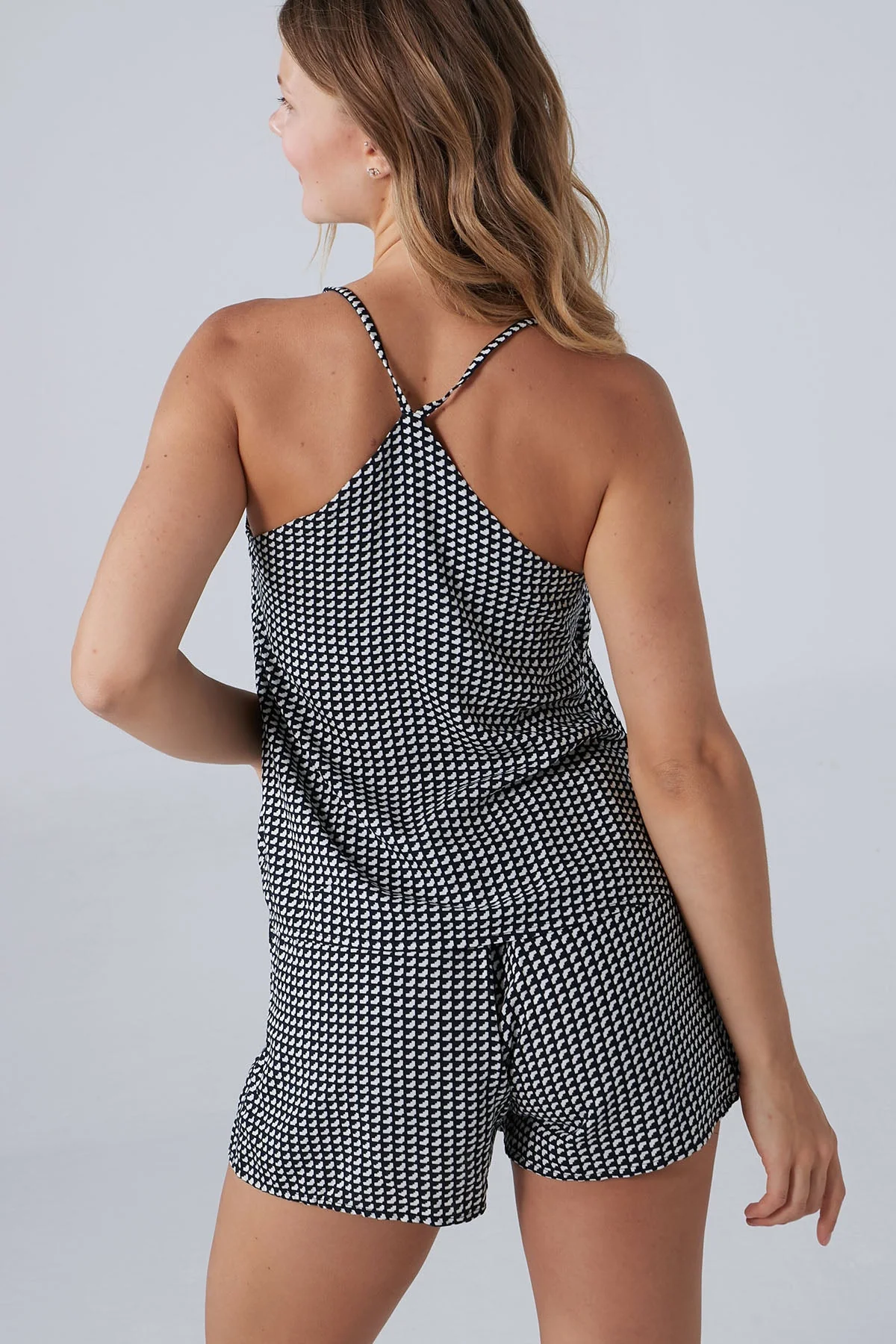 Shorts Set Black and White - Image 3