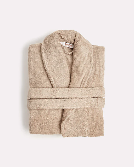 Spa Cotton Bathrobe - Beige