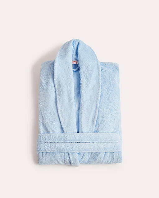 Spa Cotton Bathrobe - Blue