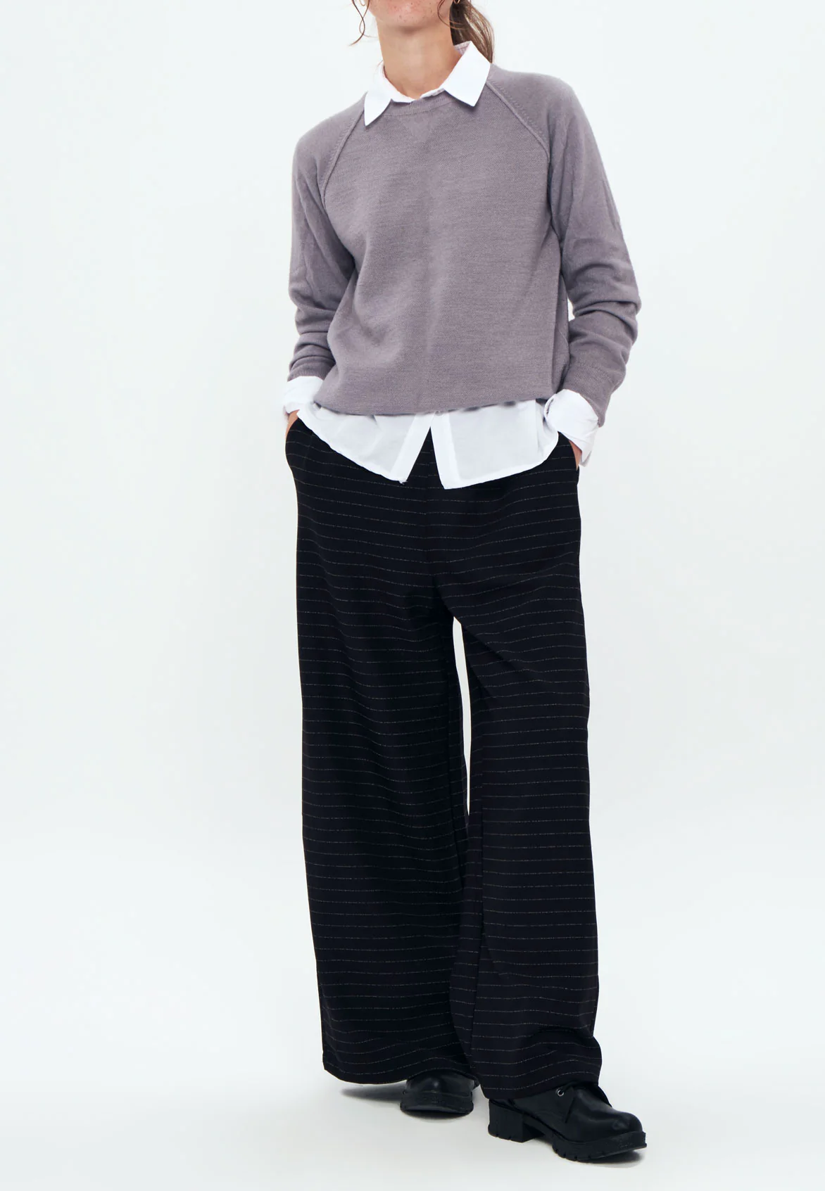 Striped Trousers - Tracksuit bottoms - Black - Image 3