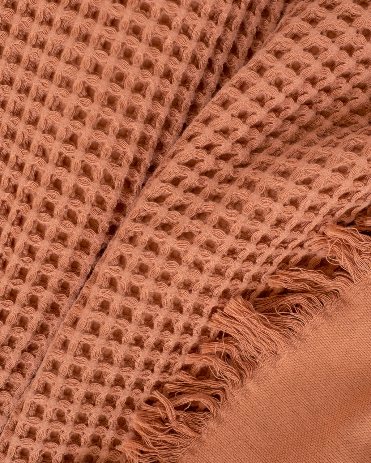 Waffle Bed Cover - Cinnamon - Image 4