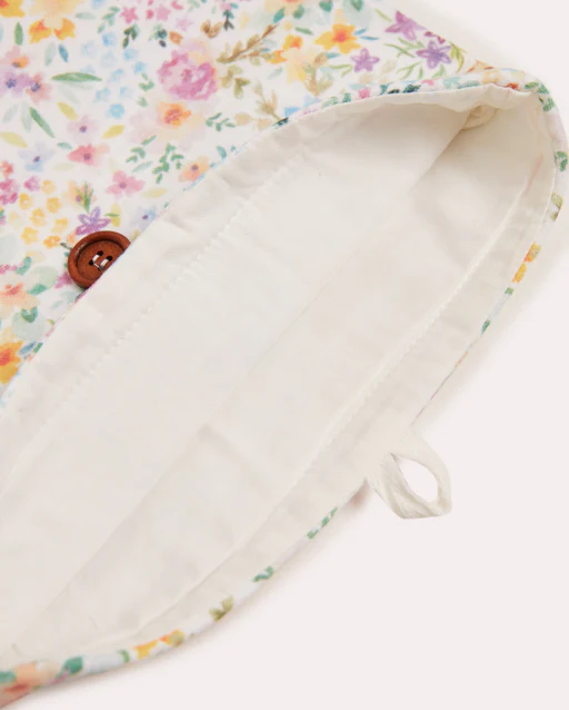 Watercolour Floral Muslin Organizer Bag - Mixed Colours - Image 3