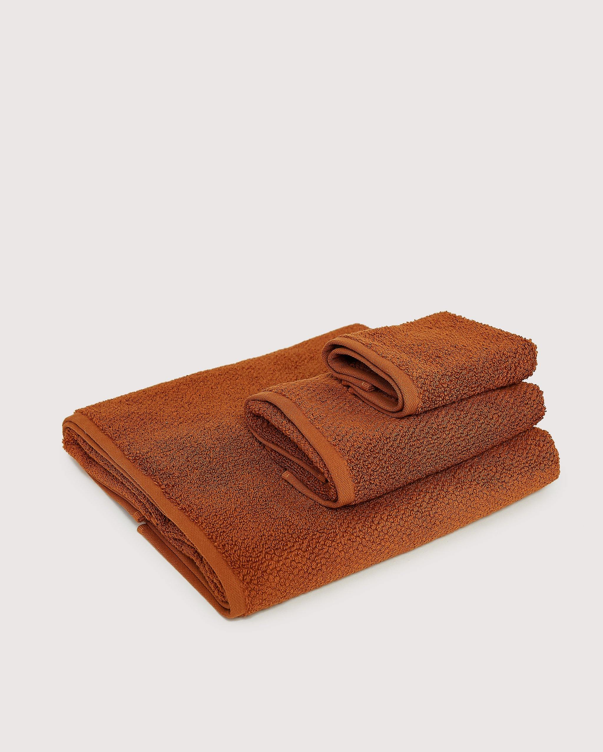 Cotton Willow Towel Set - Mustard (3 Towels)