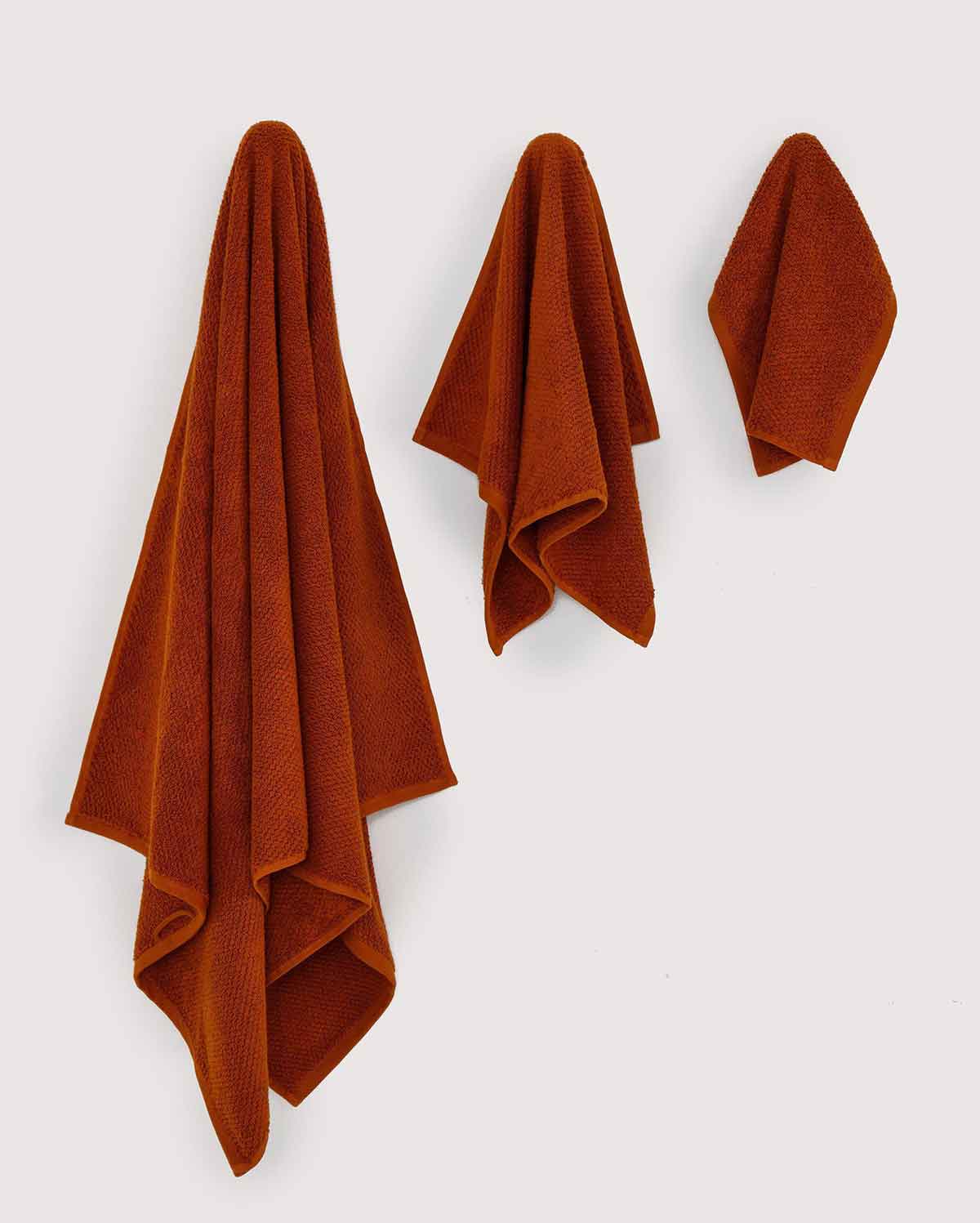 Cotton Willow Towel Set - Mustard (3 Towels) - Image 6